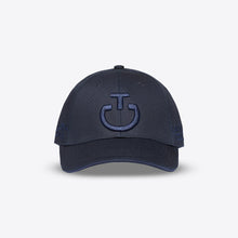 Cotton Cap with an Embroidered Logo in Navy