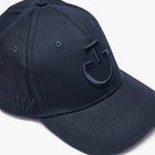 Cotton Cap with an Embroidered Logo in Navy