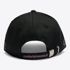 Cotton Cap with an Embroidered Logo in Black/Grape Shake