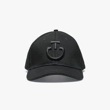 Cotton Cap with an Embroidered Logo in Black