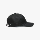 Cotton Cap with an Embroidered Logo in Black