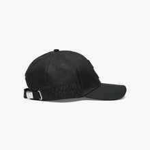 Cotton Cap with an Embroidered Logo in Black