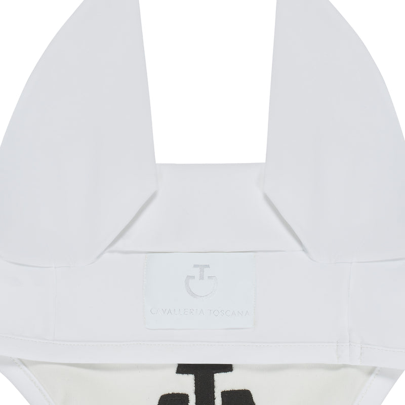 Lightweight Jersey Ear Bonnet in White