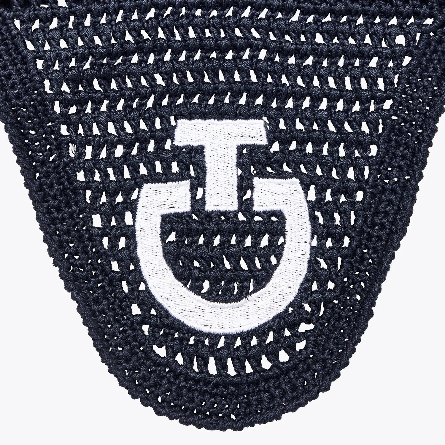 Lightweight Crochet Ear Bonnet in Navy