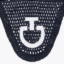 Lightweight Crochet Ear Bonnet in Navy