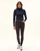 Calder Long Sleeve Turtleneck Top in Marine