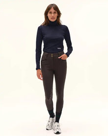 Calder Long Sleeve Turtleneck Top in Marine