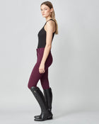 Compression Performance Breeches in Burgundy