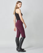 Compression Performance Breeches in Burgundy