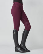 Compression Performance Breeches in Burgundy