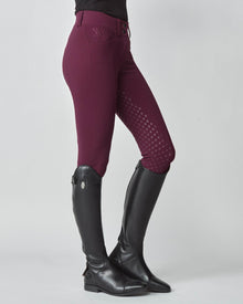 Compression Performance Breeches in Burgundy