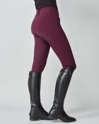 Compression Performance Breeches in Burgundy