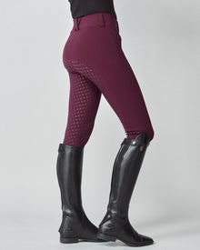 Compression Performance Breeches in Burgundy