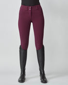 Compression Performance Breeches in Burgundy