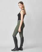 Compression Performance Breeches in Green