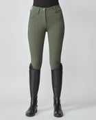 Compression Performance Breeches in Green