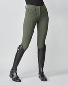 Compression Performance Breeches in Green