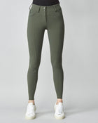 Compression Performance Breeches in Green