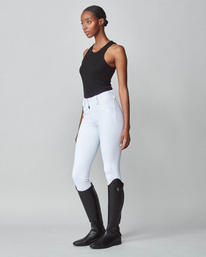 Compression Performance Breeches in White