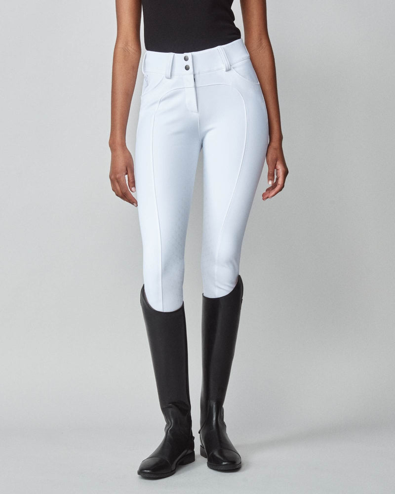 Compression Performance Breeches in White