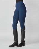 Compression Pull-On Riding Breeches in Navy