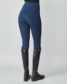 Compression Pull-On Riding Breeches in Navy
