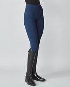 Compression Pull-On Riding Breeches in Navy