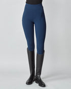Compression Pull-On Riding Breeches in Navy