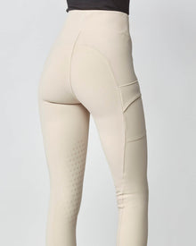 Compression Pull-On Riding Breeches in Tan