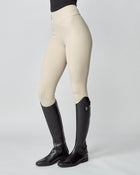 Compression Pull-On Riding Breeches in Tan