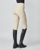 Compression Pull-On Riding Breeches in Tan