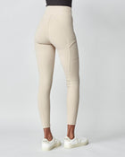 Compression Pull-On Riding Breeches in Tan