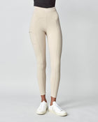 Compression Pull-On Riding Breeches in Tan