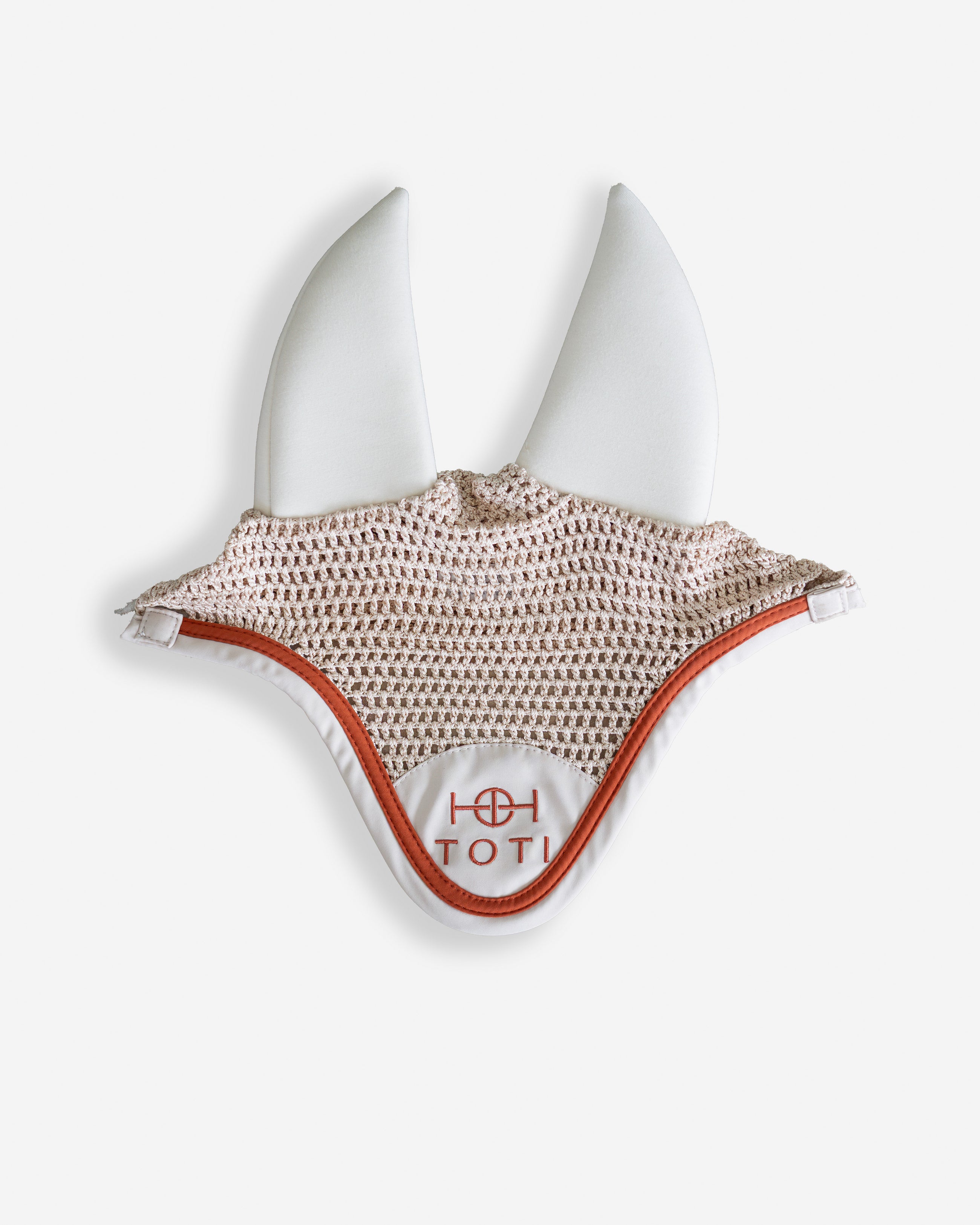 Saddle Pad & Ear Bonnet Set in Beige