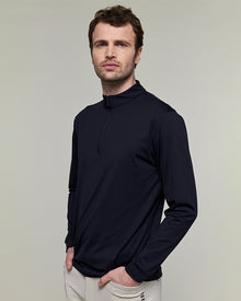 Unisex Albe Long Sleeve Technical Shirt in Marine