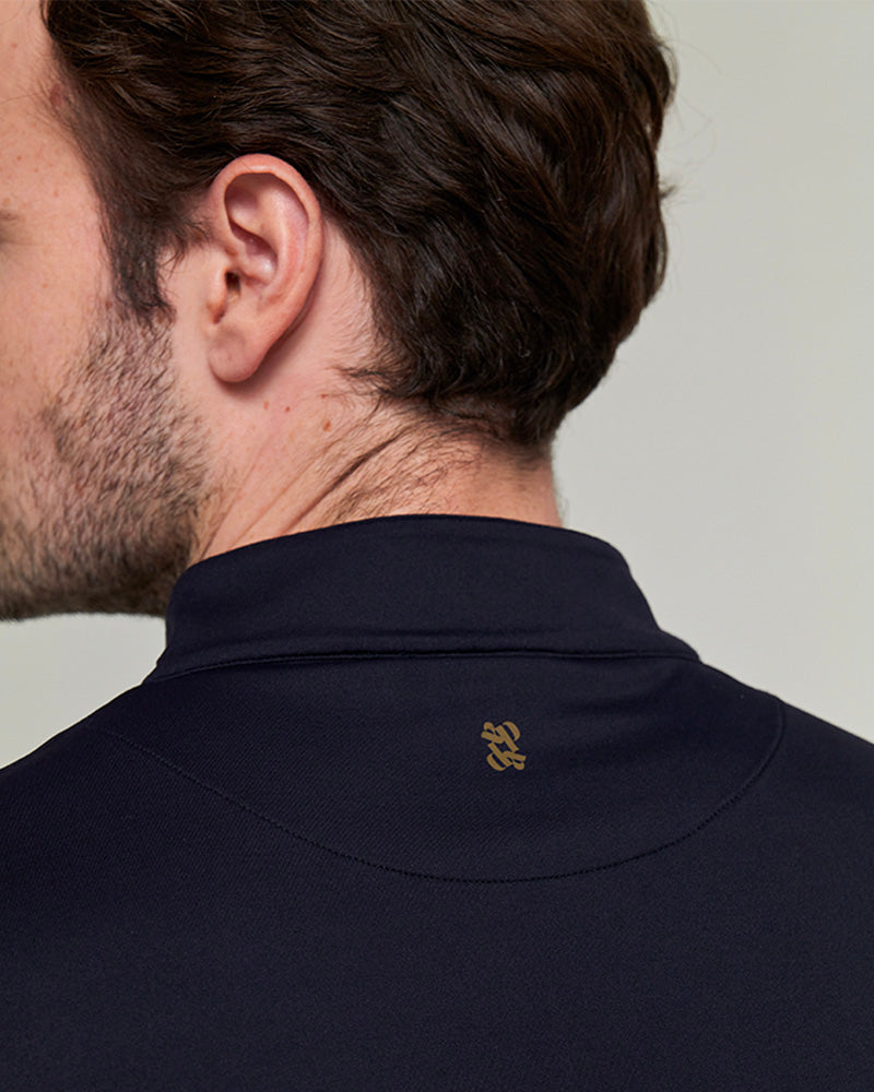 Unisex Albe Long Sleeve Technical Shirt in Marine