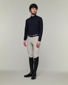 Unisex Albe Long Sleeve Technical Shirt in Marine