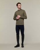 Unisex Albe Long Sleeve Technical Shirt in Olive