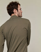 Unisex Albe Long Sleeve Technical Shirt in Olive