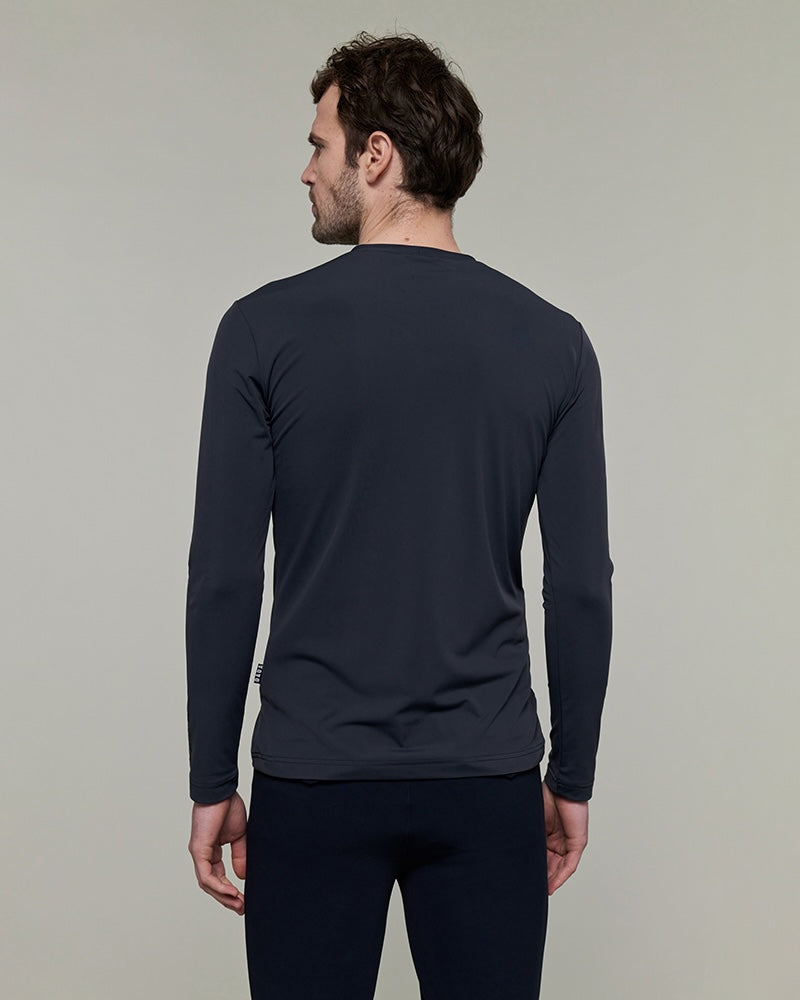 Fellow Long Sleeve Technical Shirt in Dark Grey
