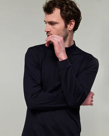 Unisex Albe Long Sleeve Technical Shirt in Black