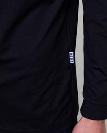 Unisex Albe Long Sleeve Technical Shirt in Black