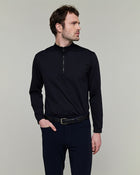 Unisex Albe Long Sleeve Technical Shirt in Black