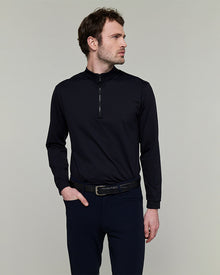 Unisex Albe Long Sleeve Technical Shirt in Black
