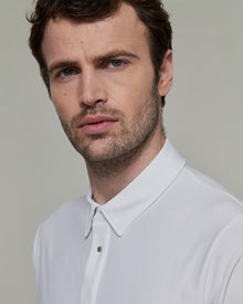 Vitali Long Sleeve Show Polo in White