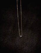 Confidence Necklace in 9k Yellow Gold with White Diamonds