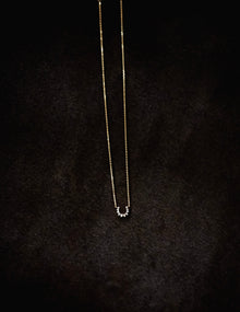 Confidence Necklace in 9k Yellow Gold with White Diamonds