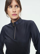 Pablito Long Sleeve Riding Top in Black