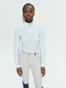Pablito Long Sleeve Riding Top in White