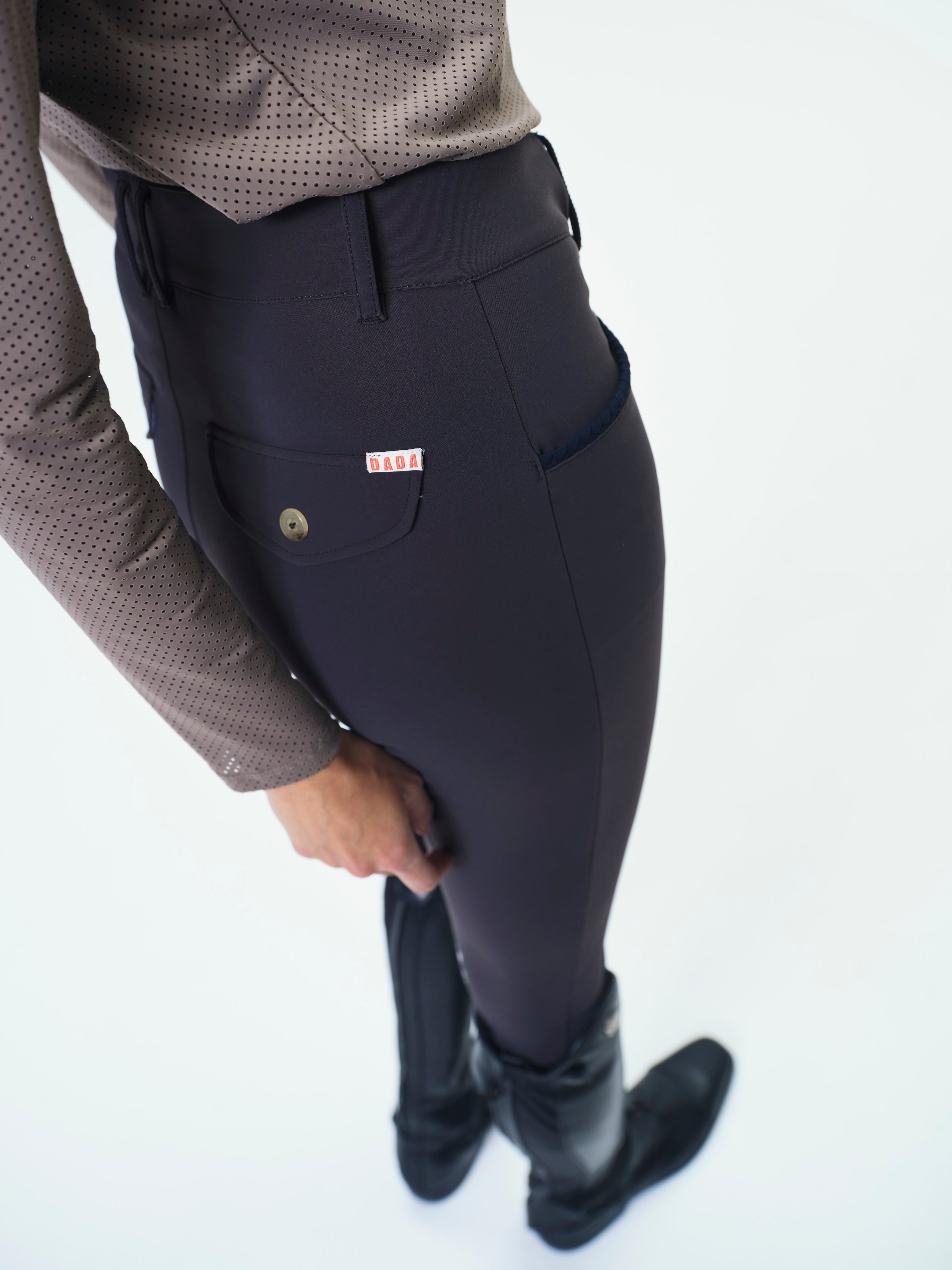 Giovani Grip Shaping Breeches in Dark Brown